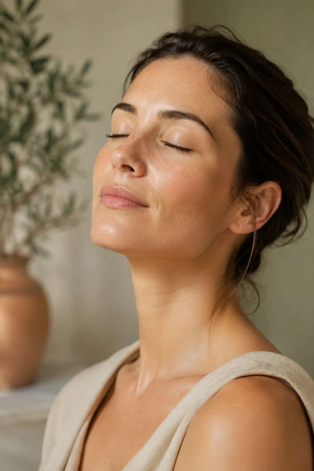 Trattamento viso in clinica