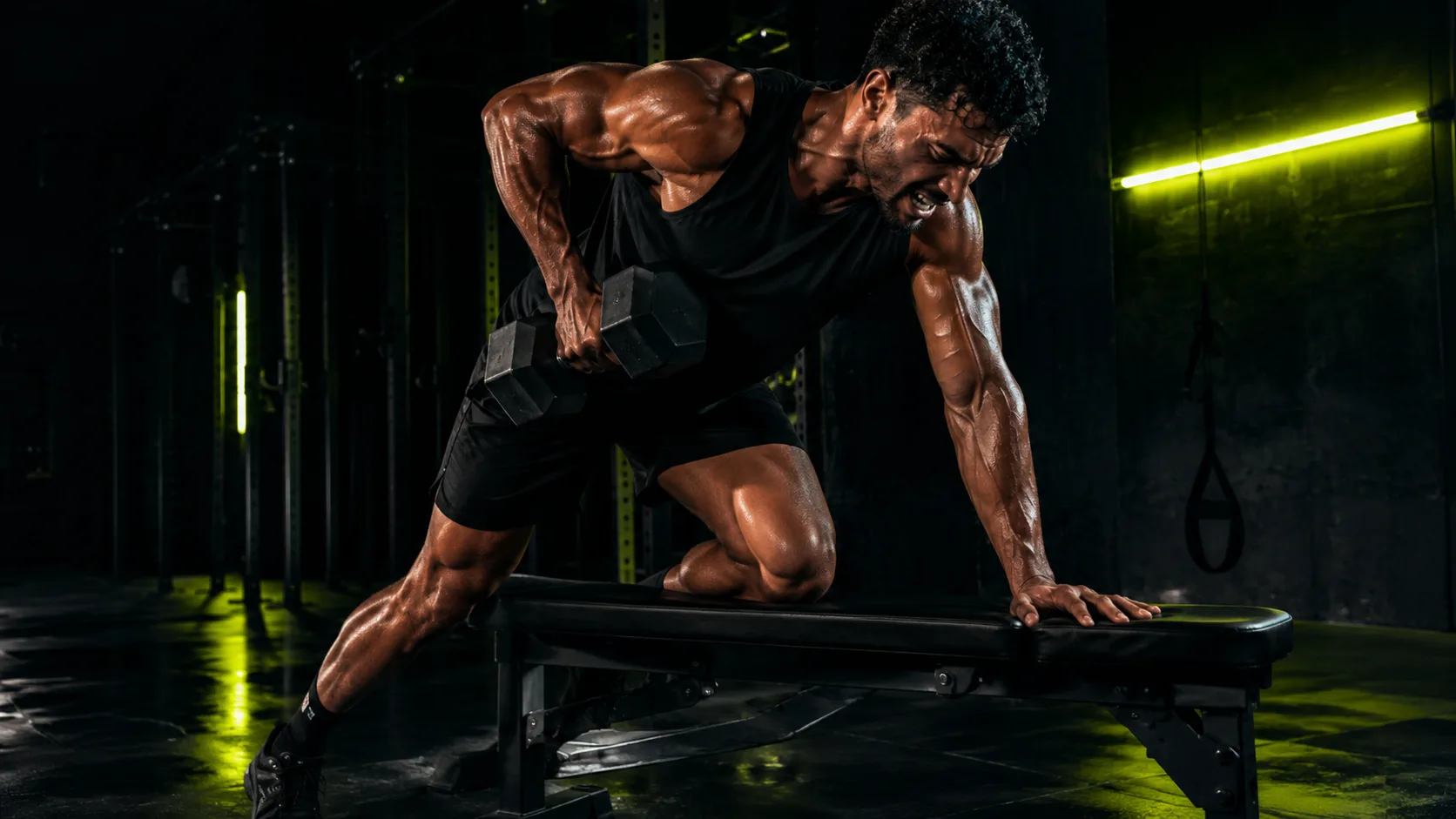 Allenamento con manubri